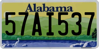 AL license plate 57AI537