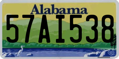 AL license plate 57AI538