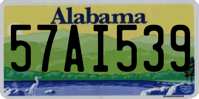 AL license plate 57AI539
