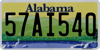 AL license plate 57AI540