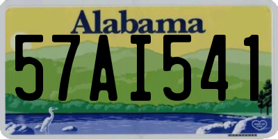 AL license plate 57AI541