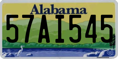 AL license plate 57AI545