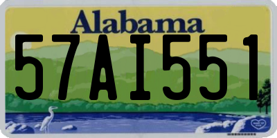 AL license plate 57AI551
