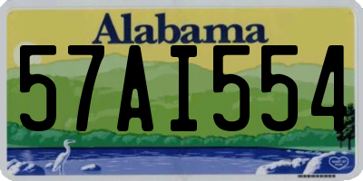 AL license plate 57AI554