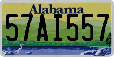 AL license plate 57AI557