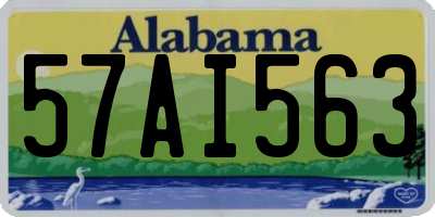 AL license plate 57AI563
