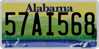 AL license plate 57AI568