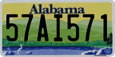 AL license plate 57AI571