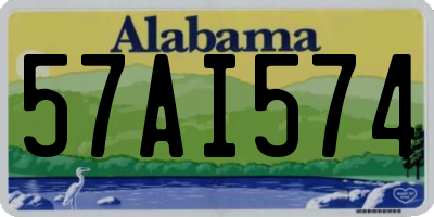 AL license plate 57AI574
