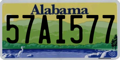 AL license plate 57AI577