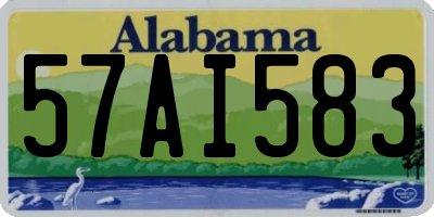 AL license plate 57AI583