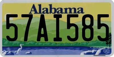 AL license plate 57AI585