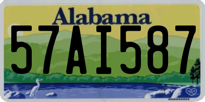 AL license plate 57AI587