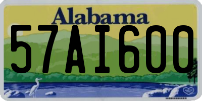 AL license plate 57AI600