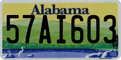 AL license plate 57AI603