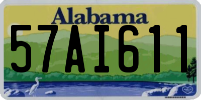 AL license plate 57AI611