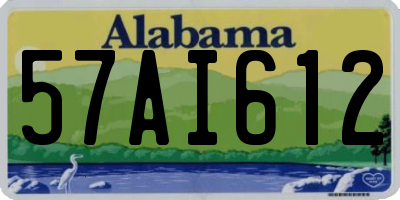 AL license plate 57AI612