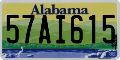 AL license plate 57AI615
