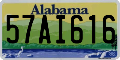 AL license plate 57AI616