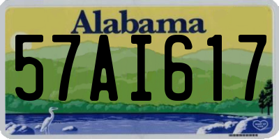 AL license plate 57AI617