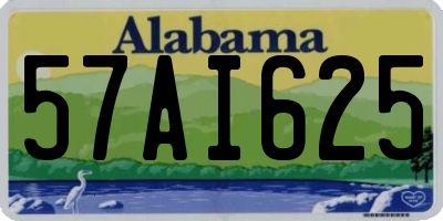 AL license plate 57AI625