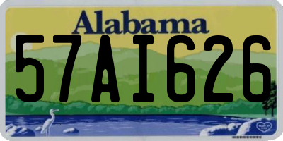 AL license plate 57AI626