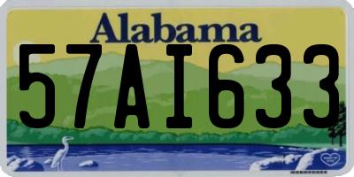 AL license plate 57AI633