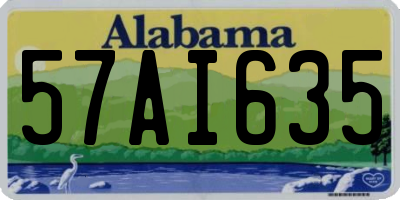 AL license plate 57AI635