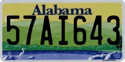 AL license plate 57AI643