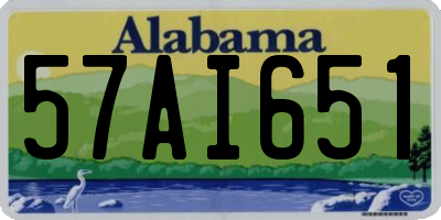 AL license plate 57AI651