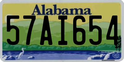 AL license plate 57AI654