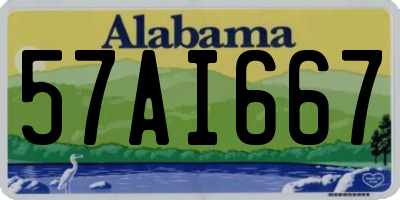 AL license plate 57AI667