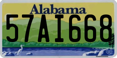 AL license plate 57AI668