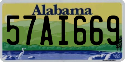 AL license plate 57AI669