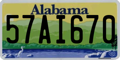 AL license plate 57AI670