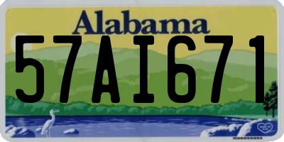 AL license plate 57AI671