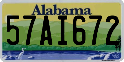 AL license plate 57AI672
