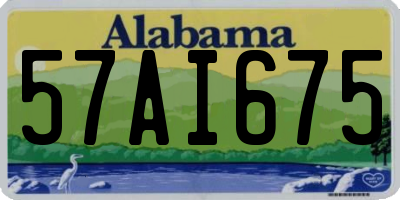 AL license plate 57AI675