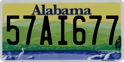 AL license plate 57AI677