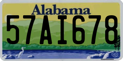 AL license plate 57AI678