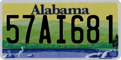 AL license plate 57AI681