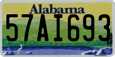 AL license plate 57AI693