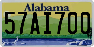AL license plate 57AI700