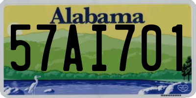 AL license plate 57AI701