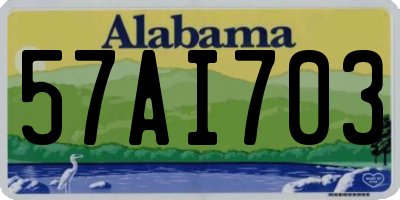 AL license plate 57AI703