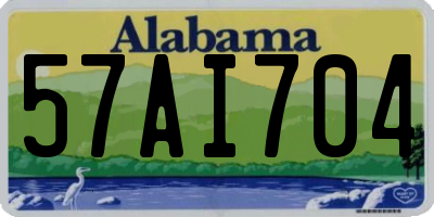 AL license plate 57AI704