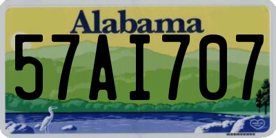 AL license plate 57AI707