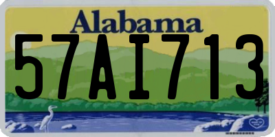 AL license plate 57AI713
