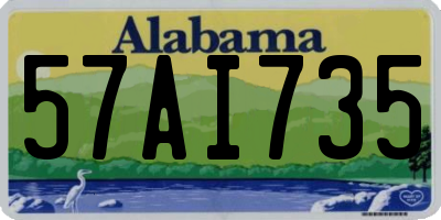 AL license plate 57AI735