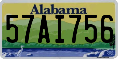 AL license plate 57AI756